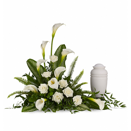 Stately Lilies Cremation Tribute