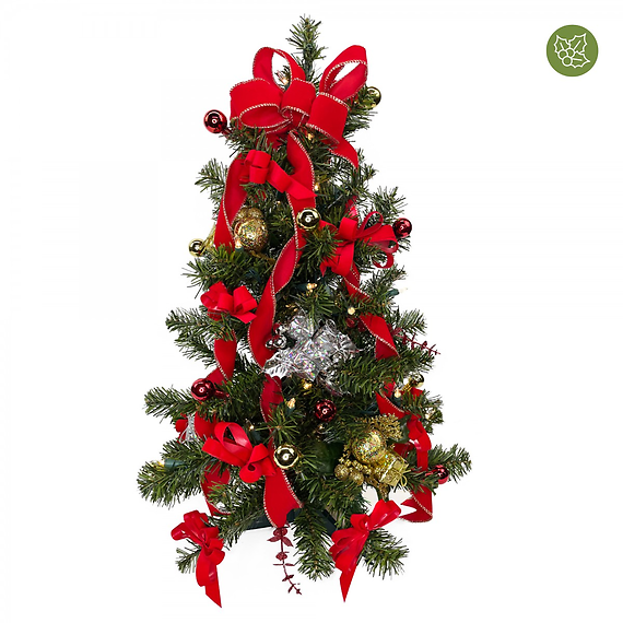 2 ft. Fully Decorated Pre-Lit Christmas Tree (faux)