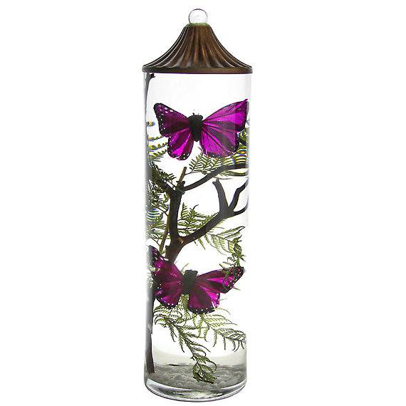 Lifetime Candle - Purple Butterfly XL Cylinder