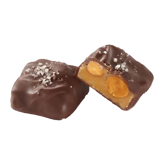 Mrs. Weinstein\'s Dark Chocolate Almond Toffee Sea Salt Squares