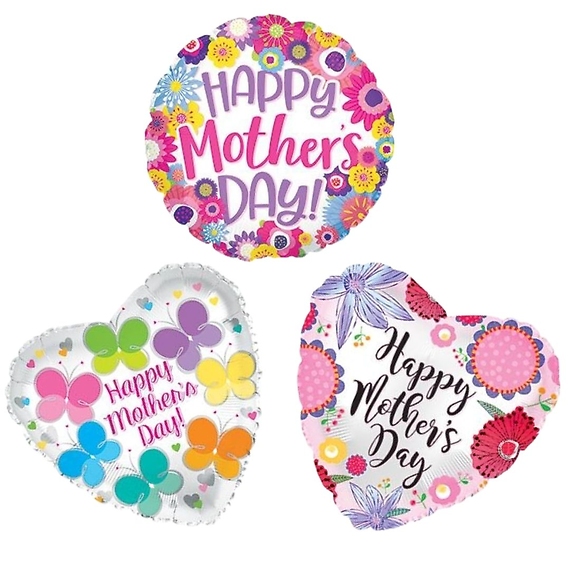 Add 3 Mother\'s Day Mylar Balloons