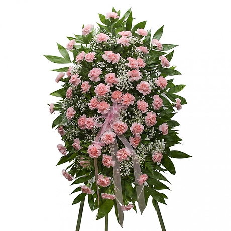 Classic Pink Carnation Standing Spray