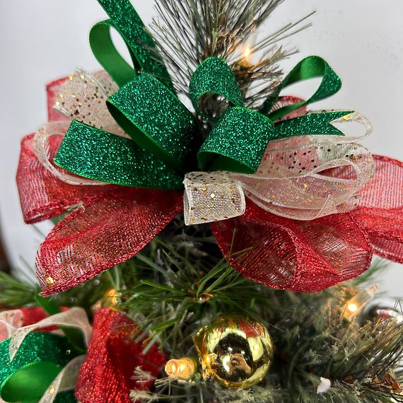 2 ft. Fully Decorated Pre-Lit Christmas Tree (faux)