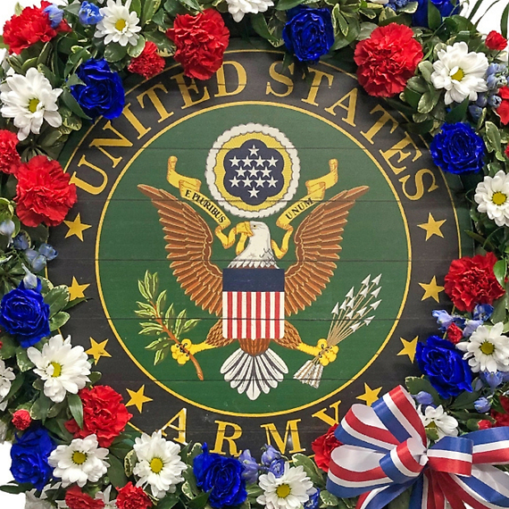 Army Logo Wreath