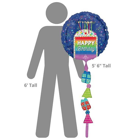 Happy Birthday Airwalker Balloon