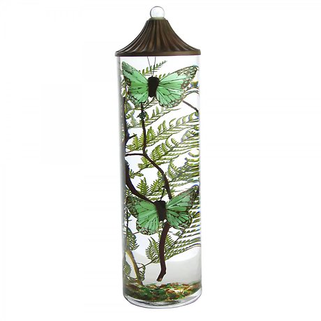 Lifetime Candle - Green Butterfly XL Cylinder