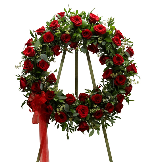 Red Rose Wreath