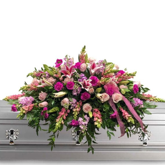 Proud in Pink Casket Spray