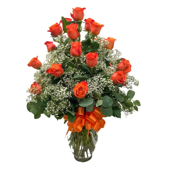 2 Dozen Roses Orange