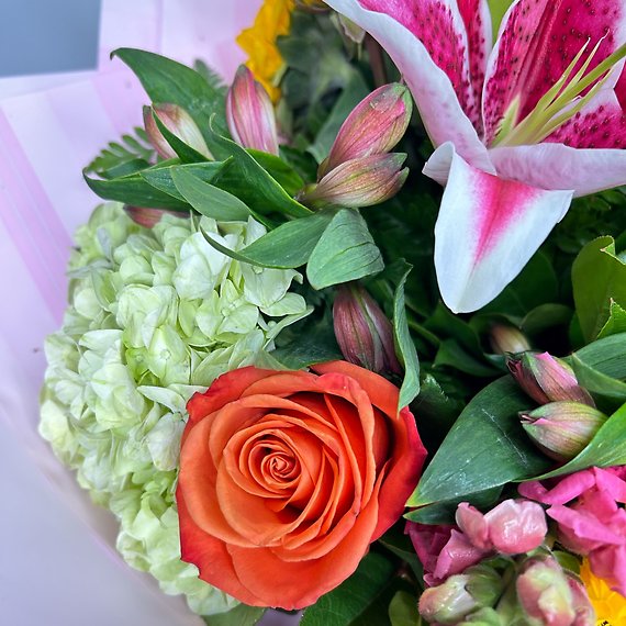 Summer Symphony Wrapped Bouquet