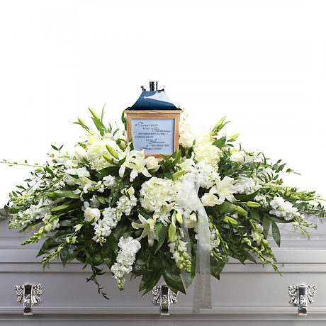 Soft Devotion Casket Spray