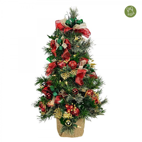 2 ft. Fully Decorated Pre-Lit Christmas Tree (faux)