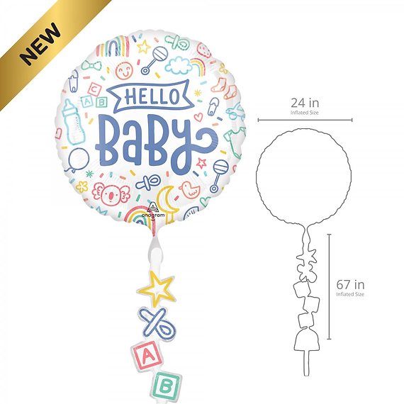 Hello Baby Airwalker Balloon