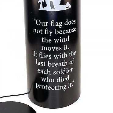 33\" Soldier Memorial Cowbell Wind Chime
