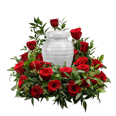 Truly Loved Rose Urn Arrangement