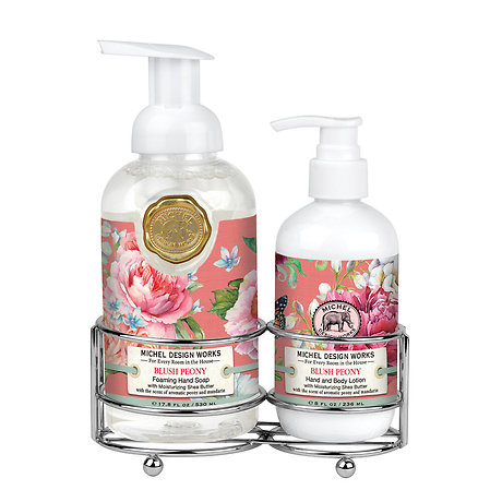 Blush Peony Hand Care Caddy