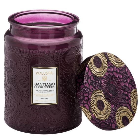 Santiago Huckleberry Large Jar Candle