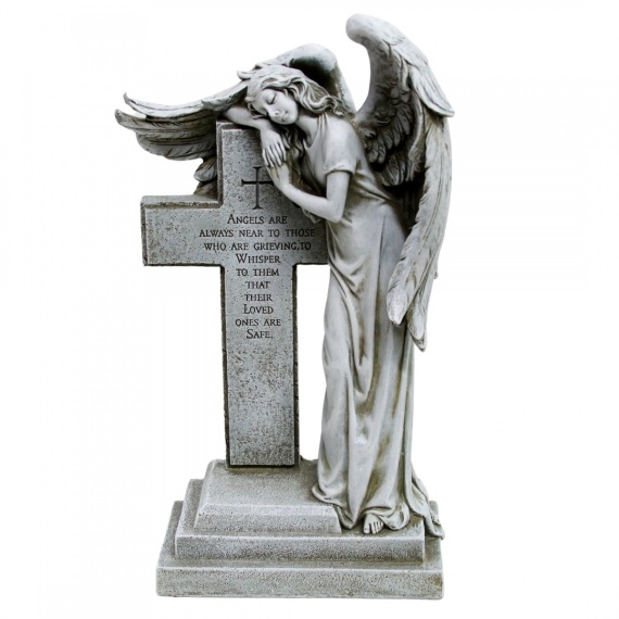 Angel Resting on Cross