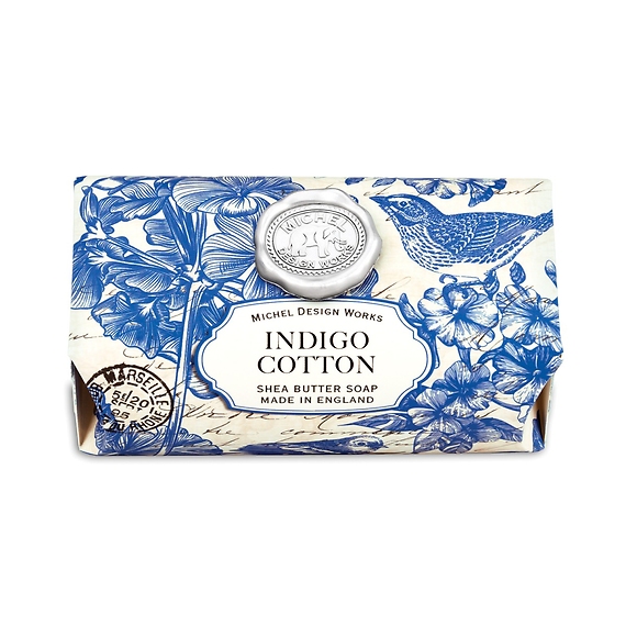 Indigo Cotton Large Bath Soap Bar