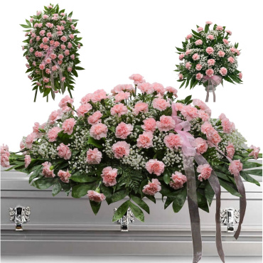 Pink Carnation Classic Sympathy 3 Piece Set