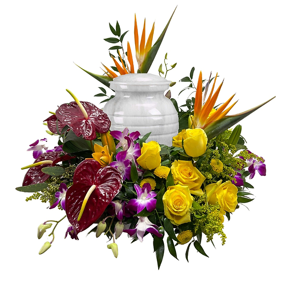 Rest in Paradise Urn Arrangement