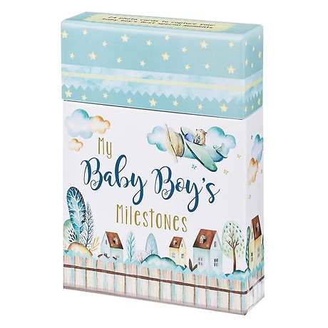 Baby Boy Milestone Photo Prop Cards